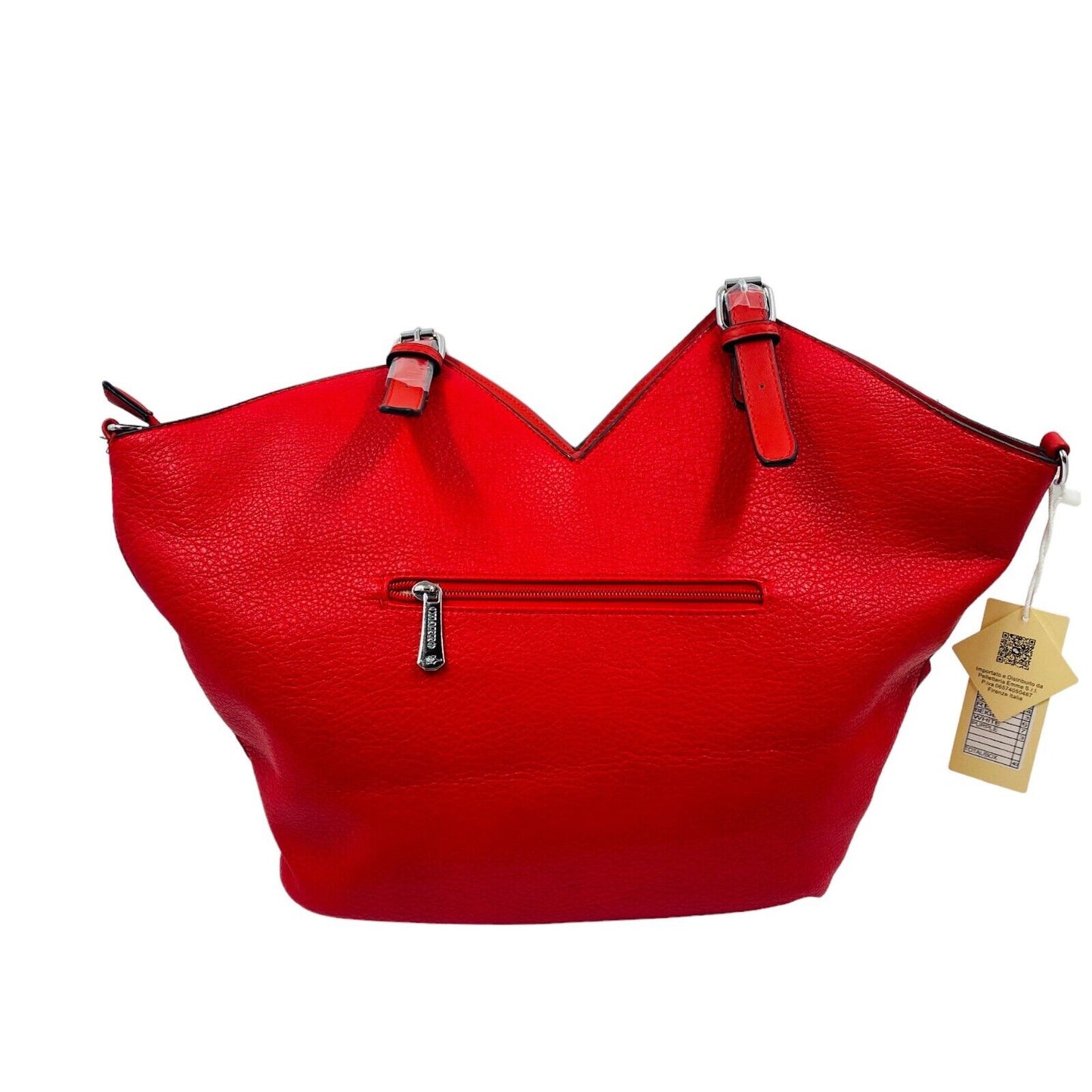 CHARRO Red Eco Leather Shoulder Bag  Handbag