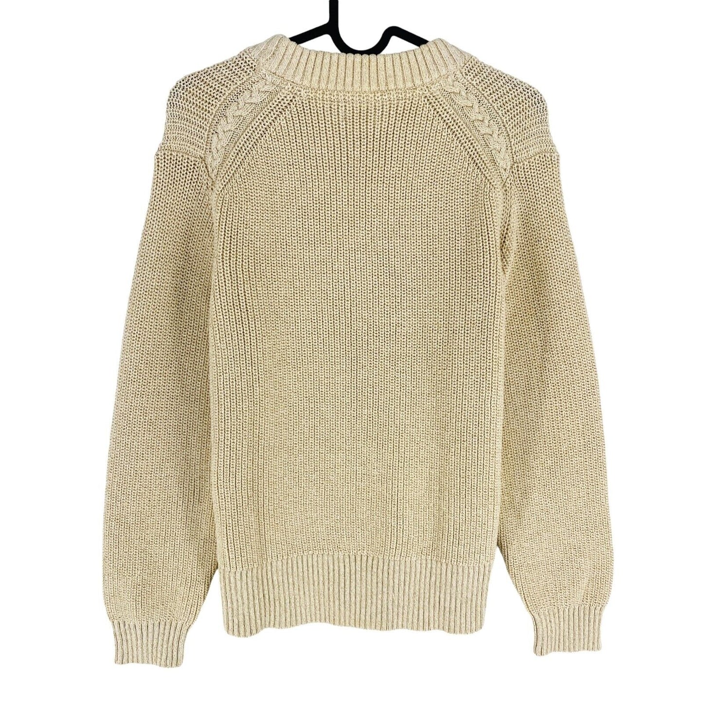 GANT Women Beige Crew Neck Sweater Jumper Size L