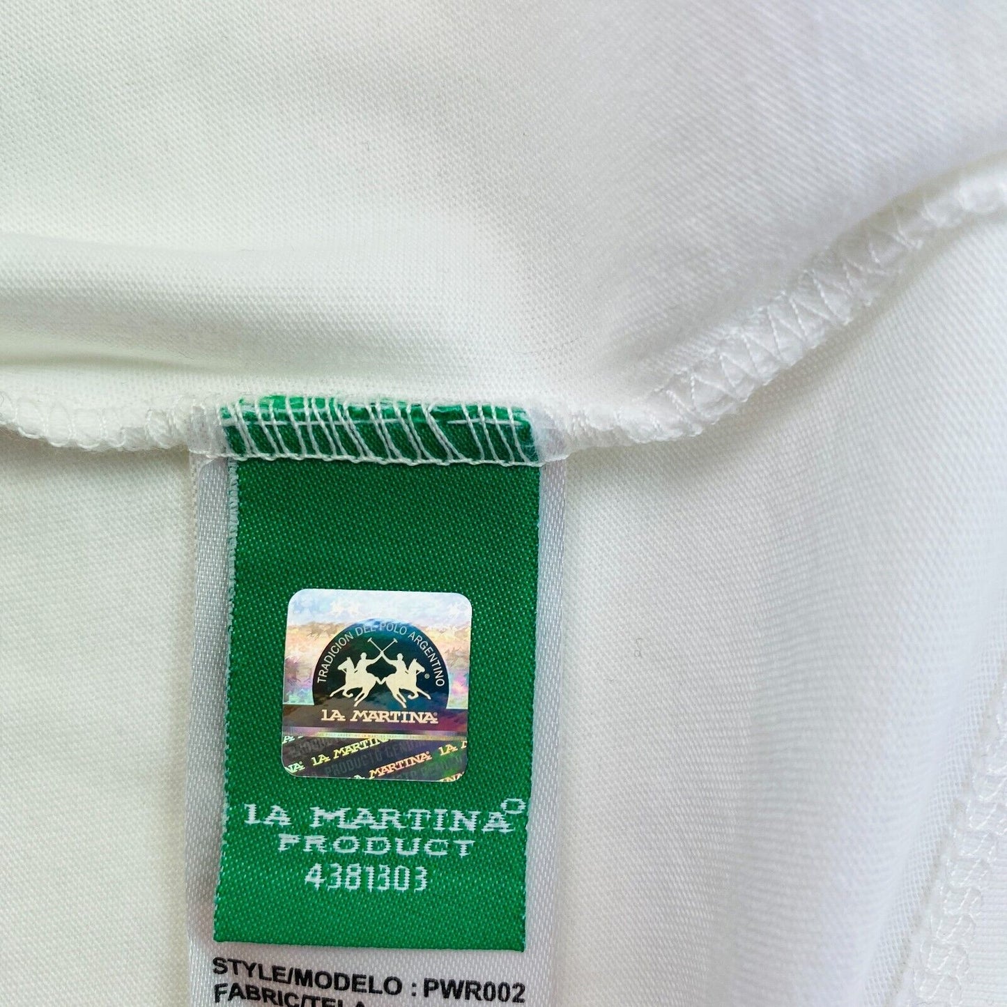 LA MARTINA White Cotton Jersey Crew Neck T Shirt Size 4 / L