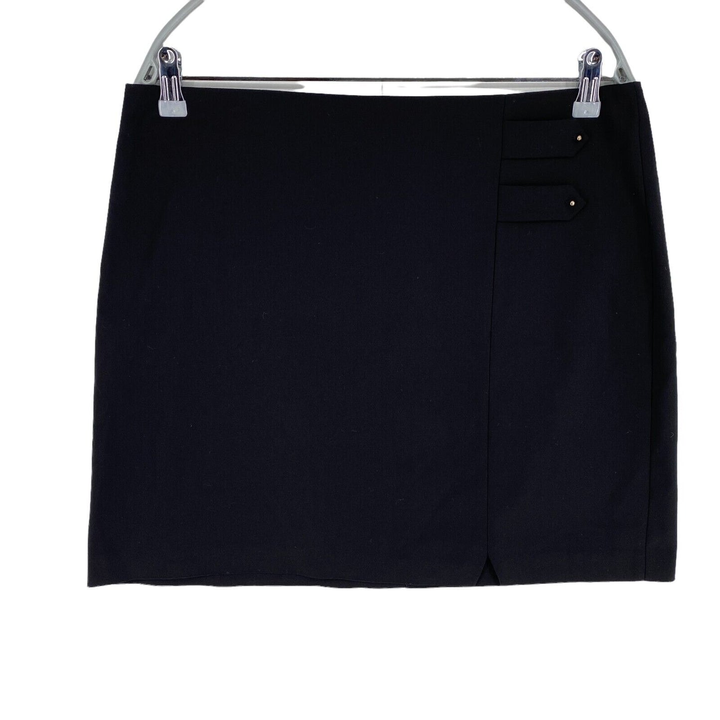 Etam Black Cotton Blend Straight & Pencil Skirt Size EU 42 UK 14 US 12