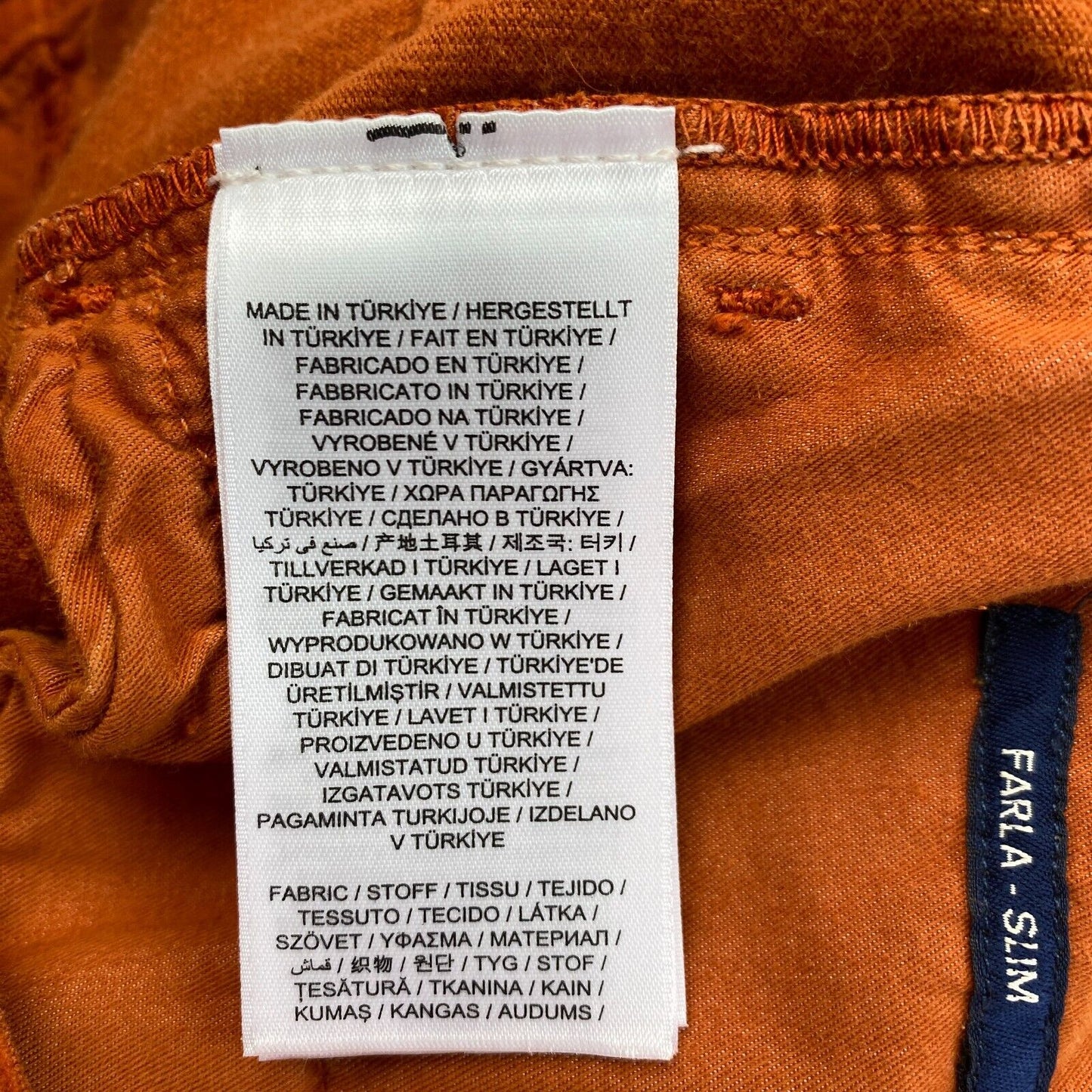 GANT Damen FARLA Cord-Jeans in Slim Fit, verkürzte Jeans in Dunkelorange, Größe W32