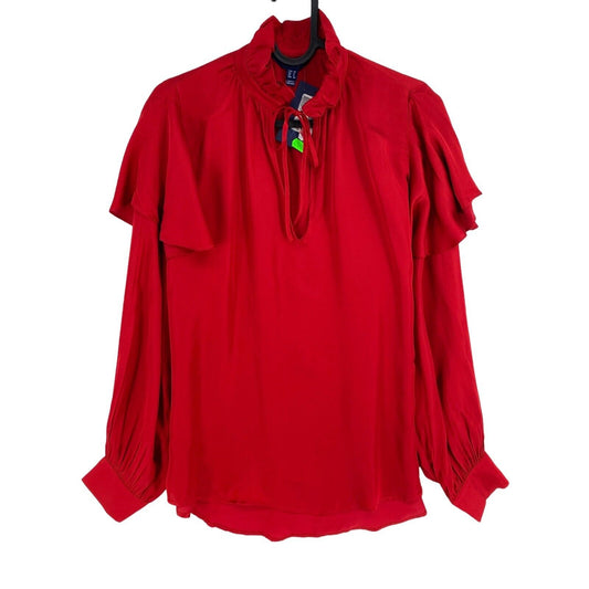 GANT Blouse à volants rouge Taille EU 36 UK 8 US 6