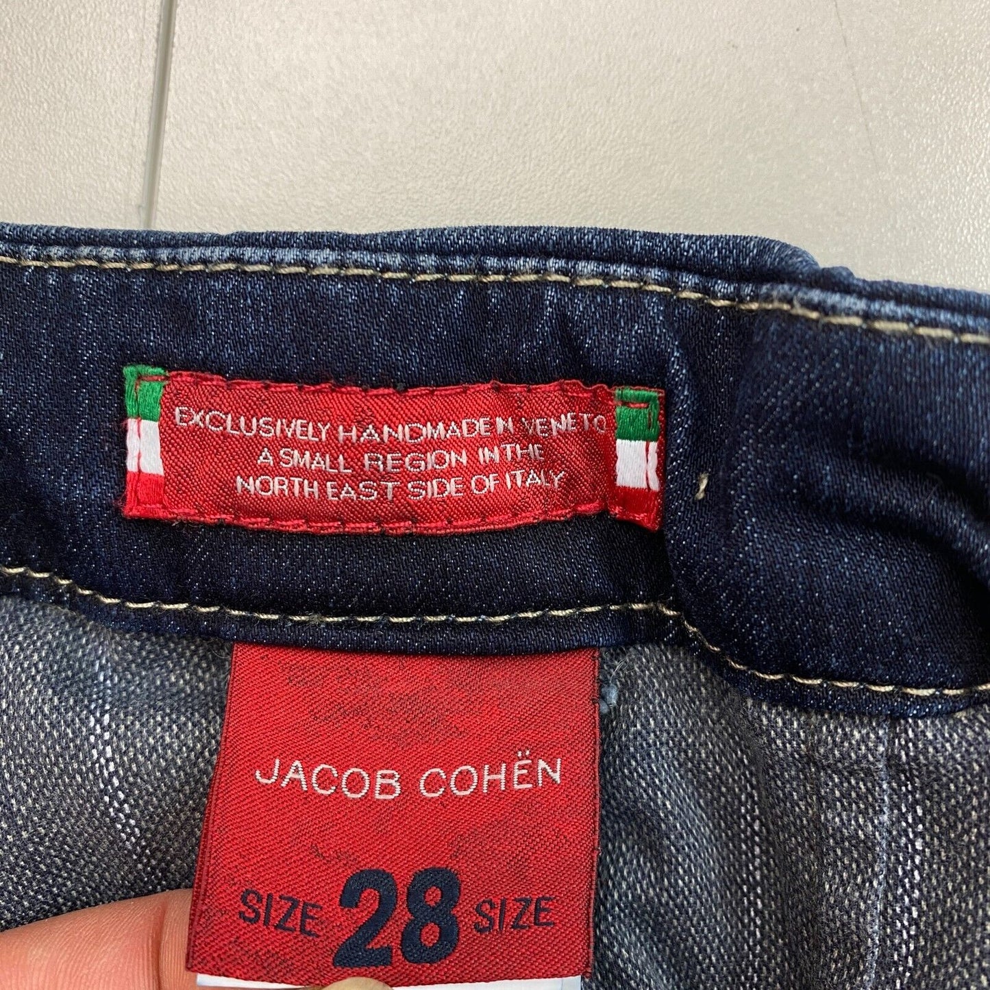 Jacob Cohen Men 644C Blue Jogger Pants Trousers Size W28 L30 Made In Italy