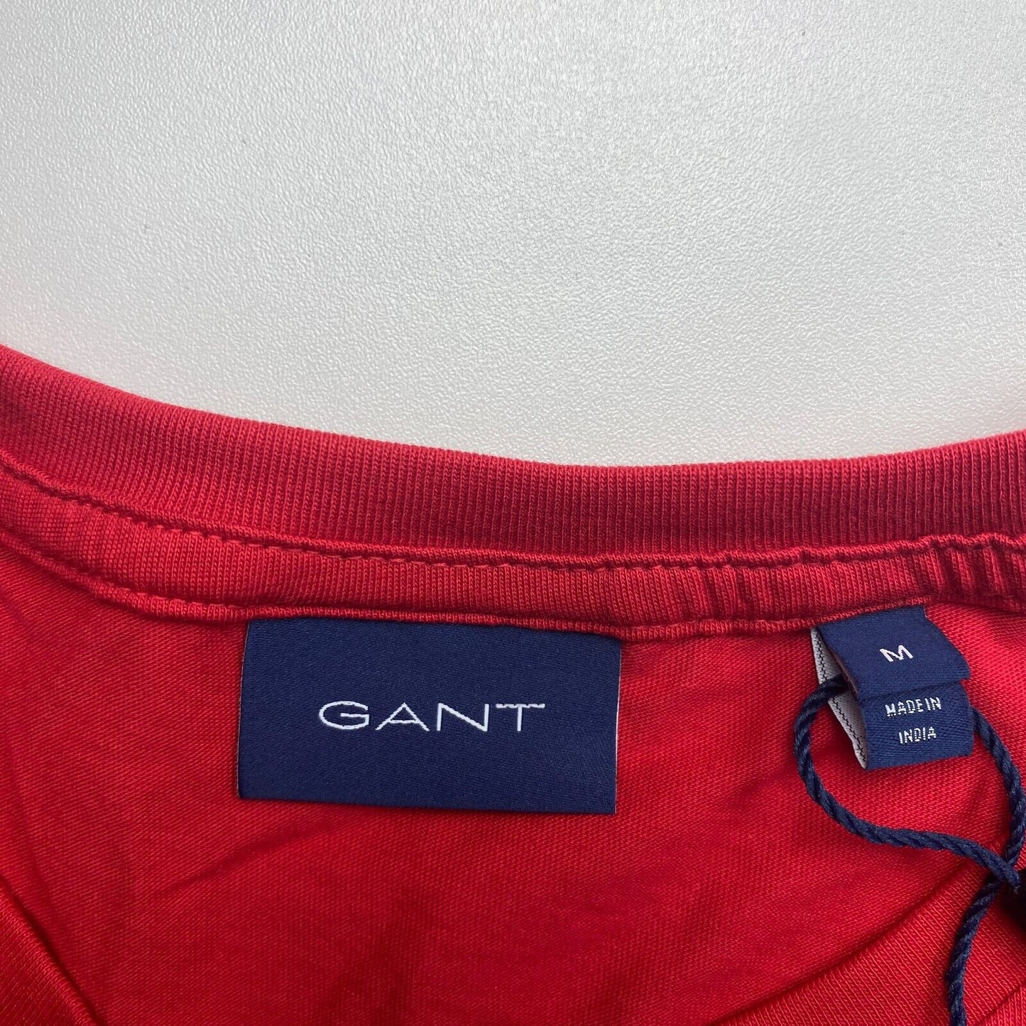 GANT Men Red Original Crew Neck Short Sleeve T Shirt Size M