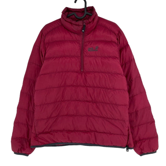 Jack Wolfskin Dark Red Down Anorak Jacket Coat Size L