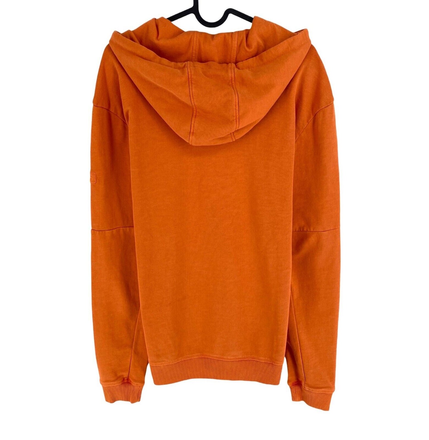 Camel Active Men Orange Garment Dyed Hoodie Sweater Jumper Size M