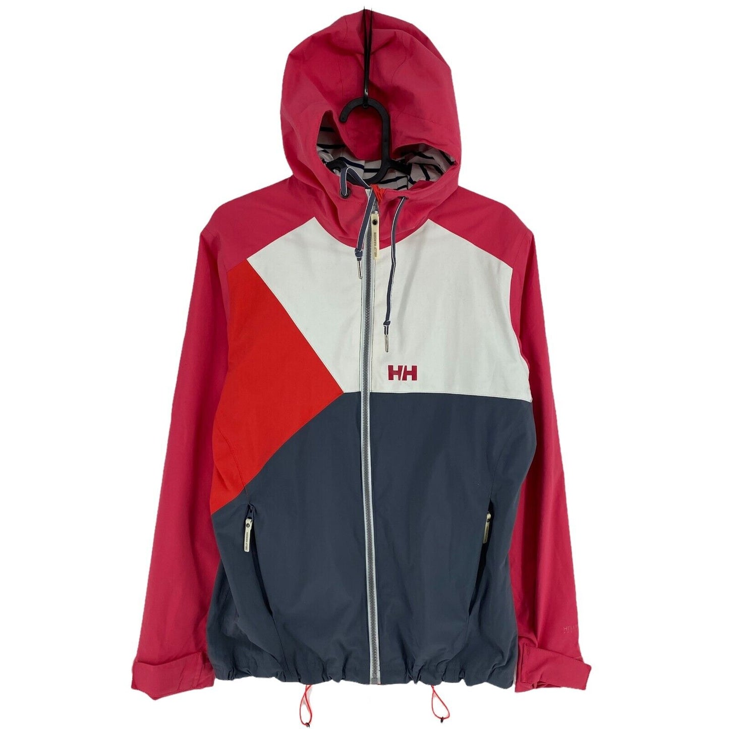 HELLY HANSEN TECH PROTECTION Red Waterproof Hooded Rain Wear Jacket Size S