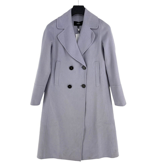 Arma Women Blue 100% Wool Over Coat Jacket Size EU 38 UK 10 US 8