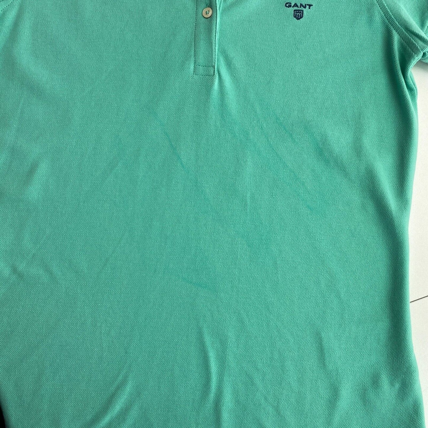 GANT Green Summer Pique Polo Shirt Size M