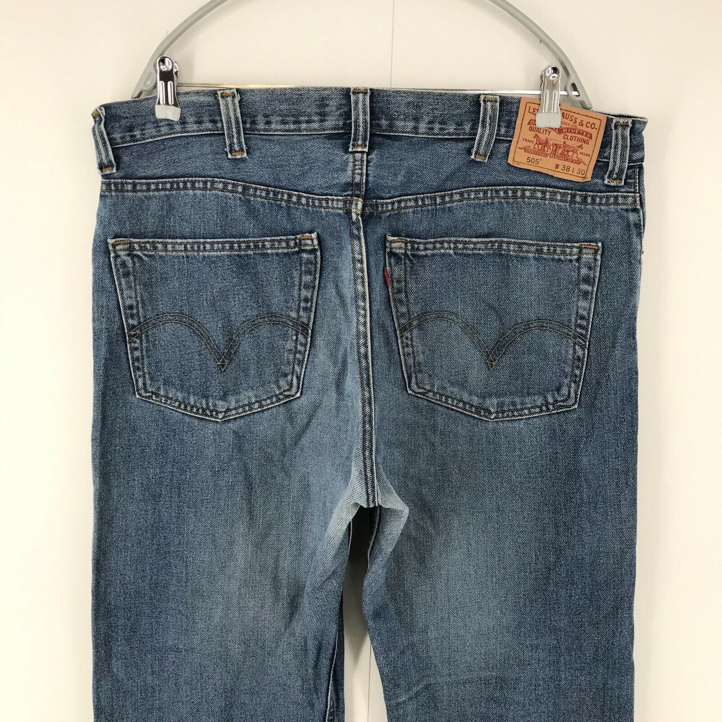 Vintage Levi's 505 Blue Regular Straight Fit Jeans W38 L30