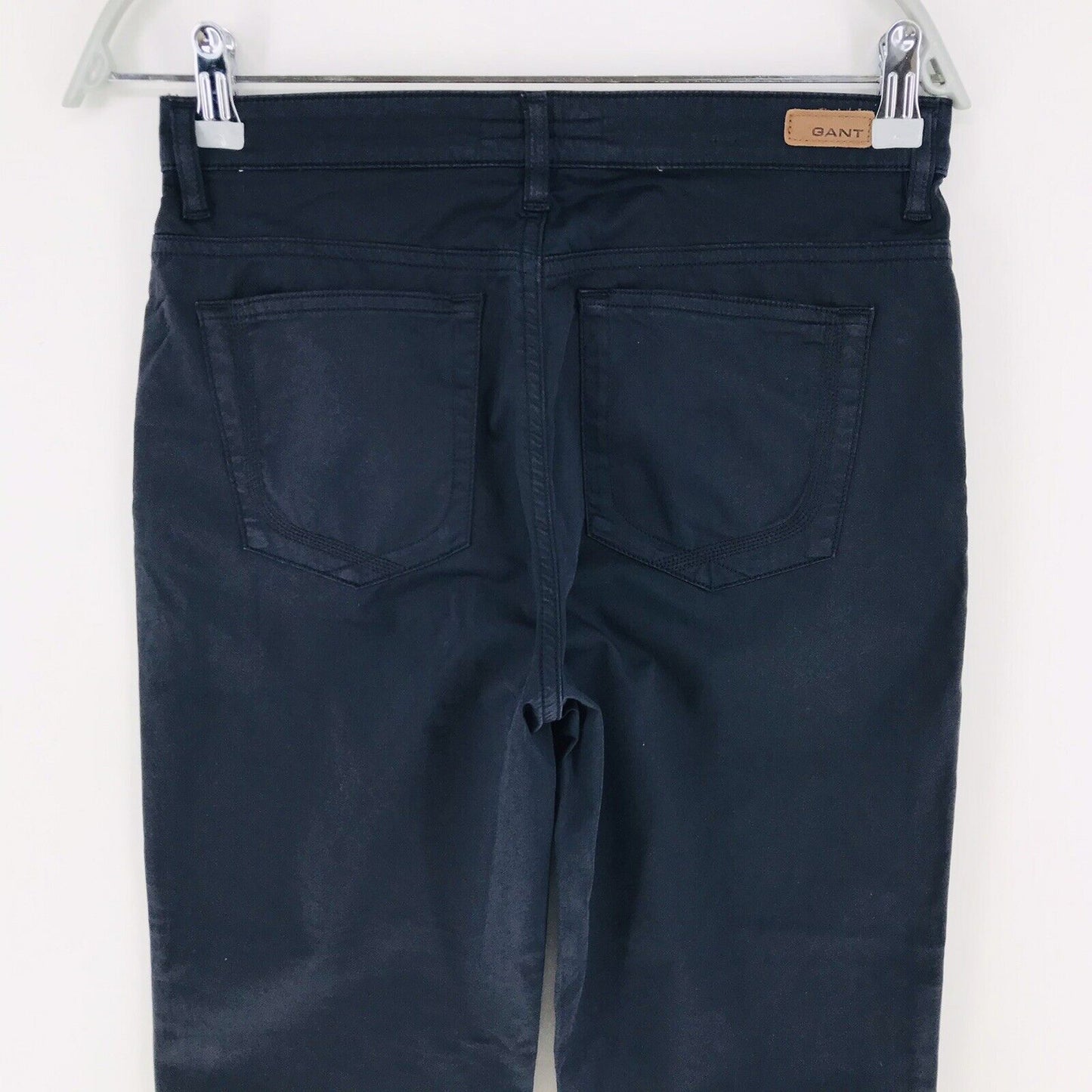 €139 GANT CAROL Women Blue Normal Waist Regular Bootcut Fit Cropped Pants W29