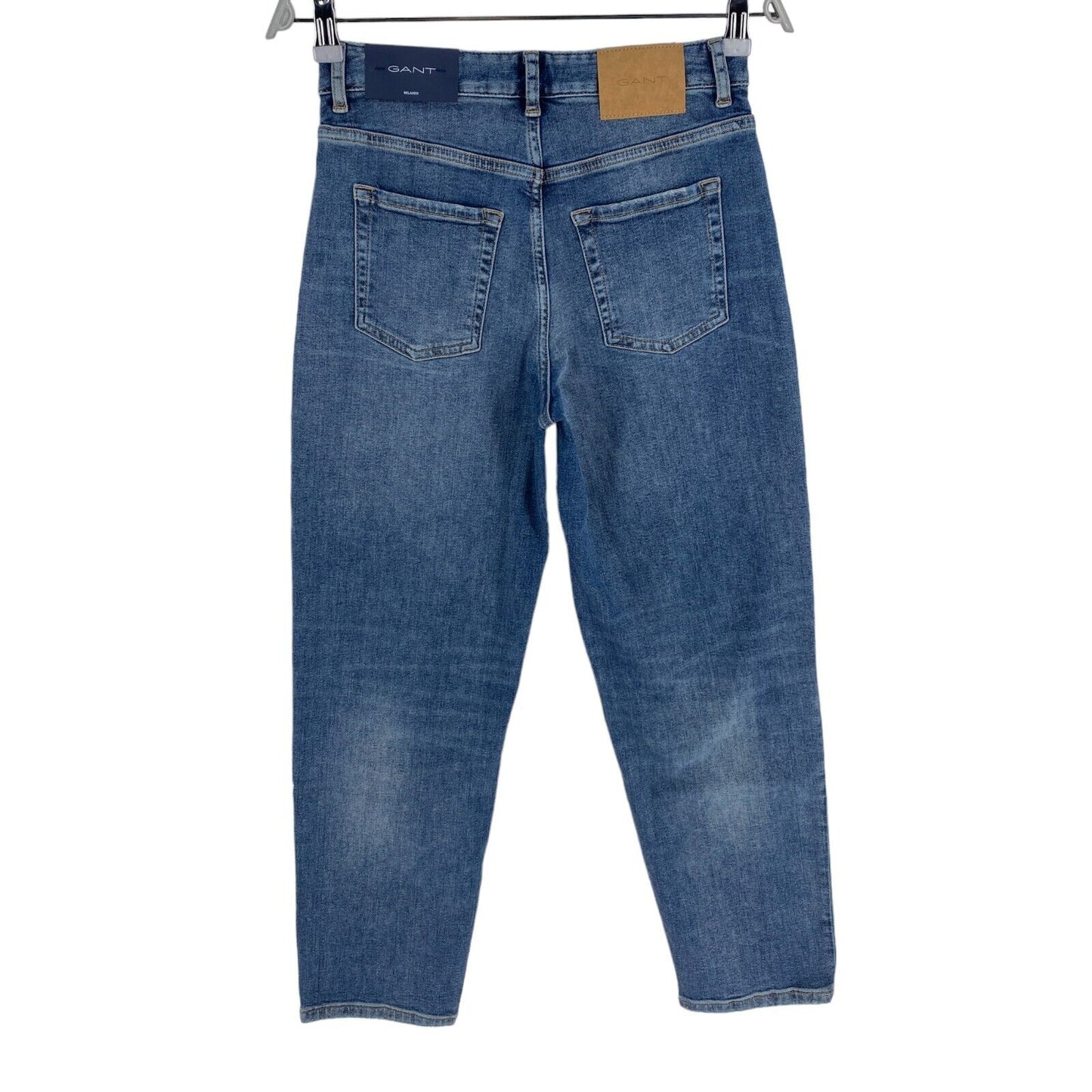 GANT Dunkelblaue, entspannte Cropped-Jeans, Größe W26