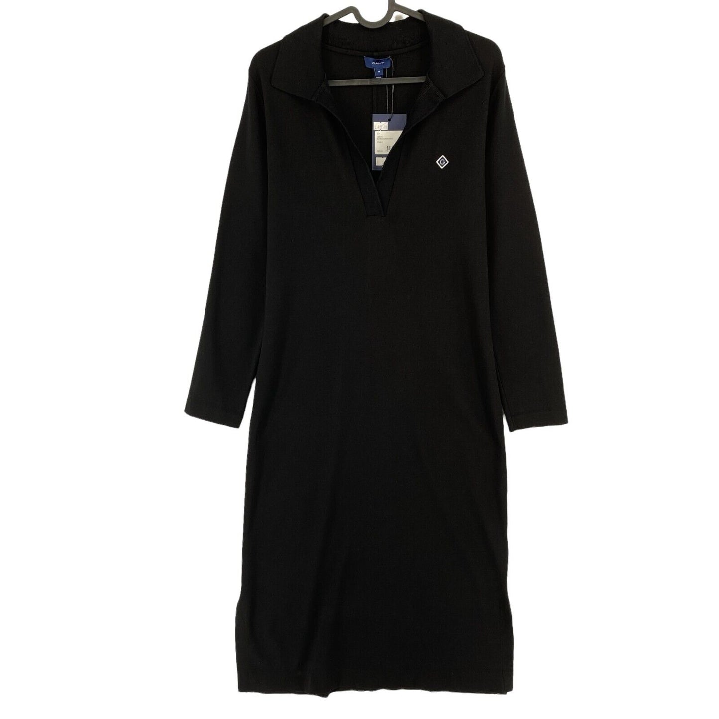 GANT Black Long Sleeves Polo Jersey Dress Size M