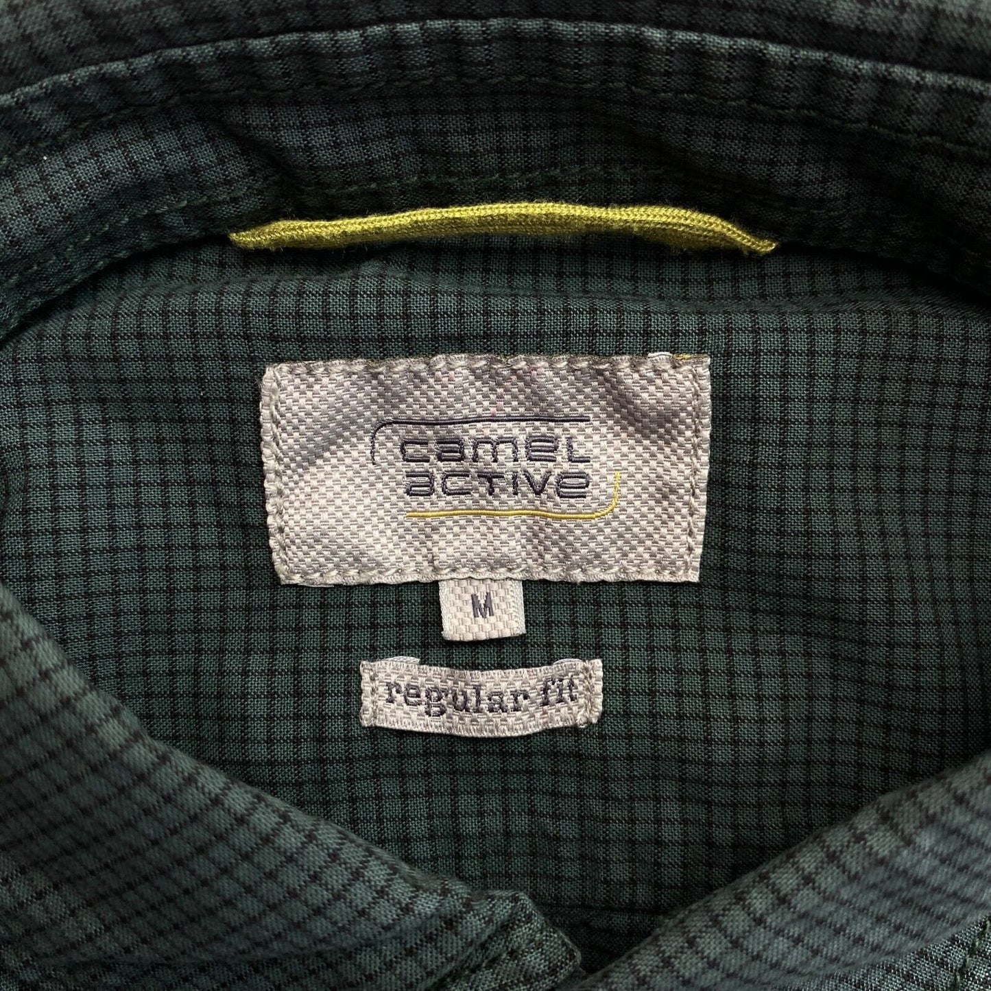 CAMEL ACTIVE Dark Green Check Regular Fit Shirt Size M