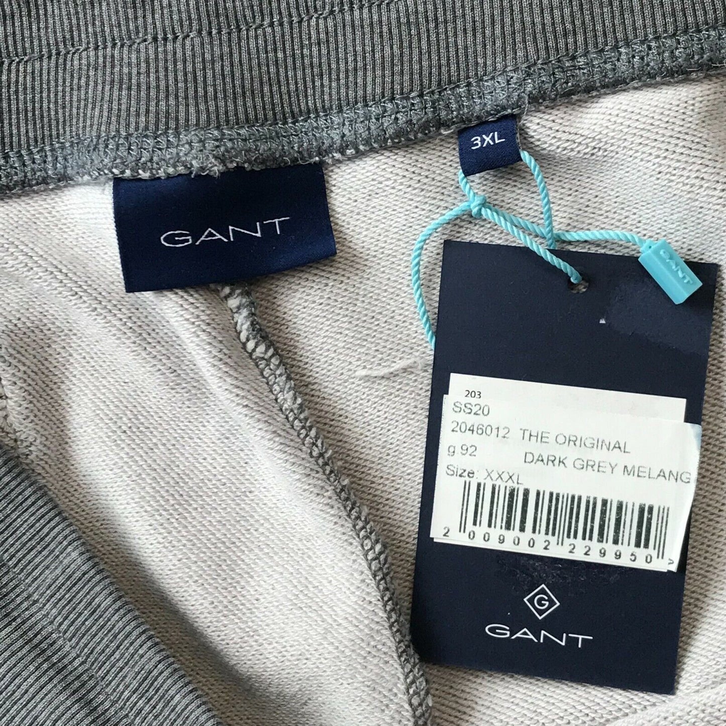 GANT Pantalon de survêtement coupe régulière gris Taille 3XL XXXL W38