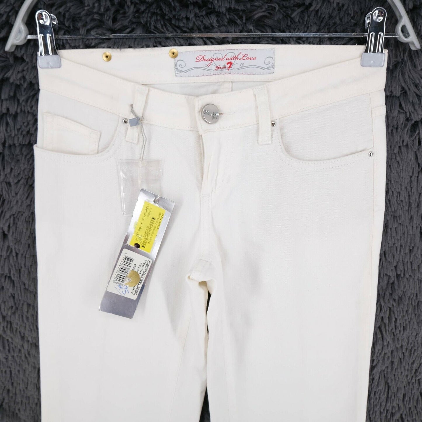 RRP €267 Seven7 White Straight Jeans Size 25