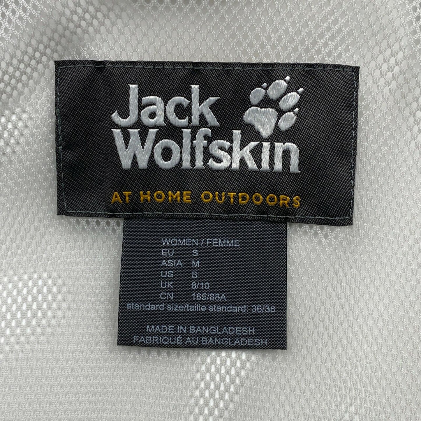 Jack Wolfskin Texapore Air Light Grey Hooded Jacket Size S