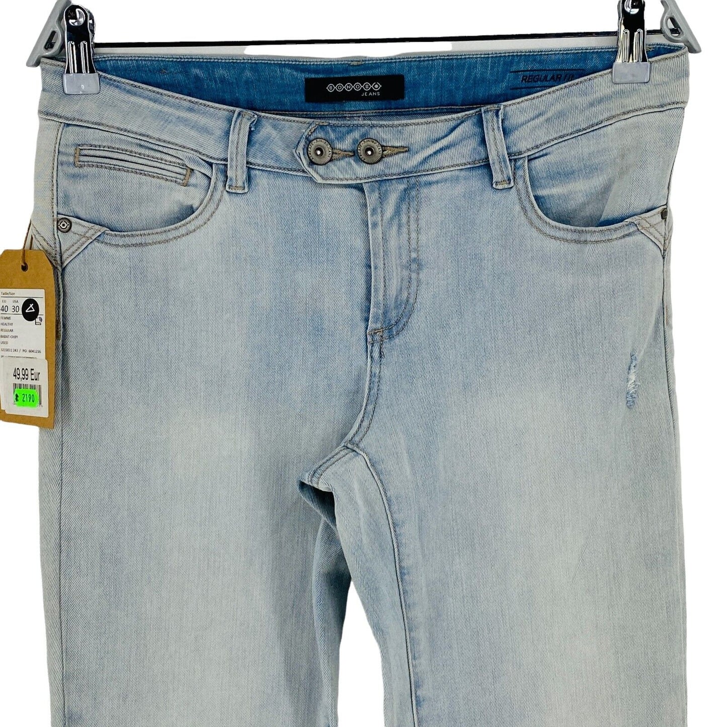 BONOBO Jeans mit geradem Bein, hellblau, Baumwollmischung, Größe 40 W31 L34