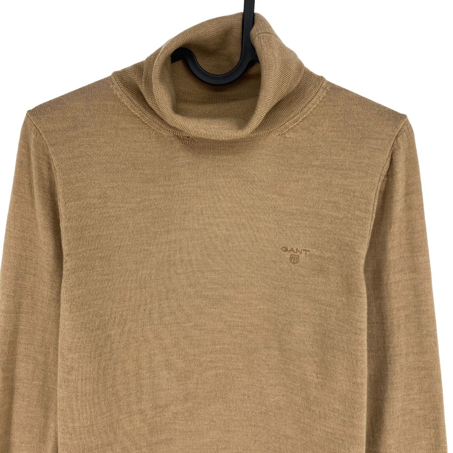 GANT Brown 100% Wool Turtle Neck Sweater Jumper Size S