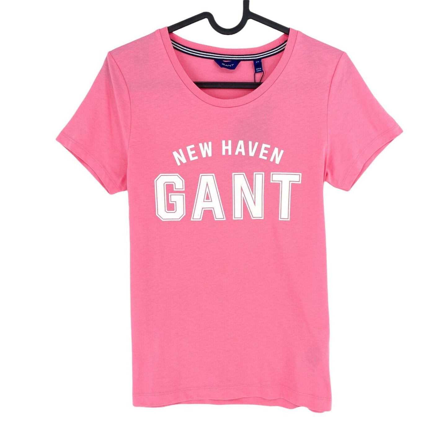 GANT Pink Logo Crew Neck T Shirt Size XS