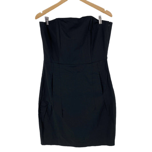 Julia Bergovich Black Sleeveless Strapless Bodycon Dress Size EU 42 UK 14 US 12