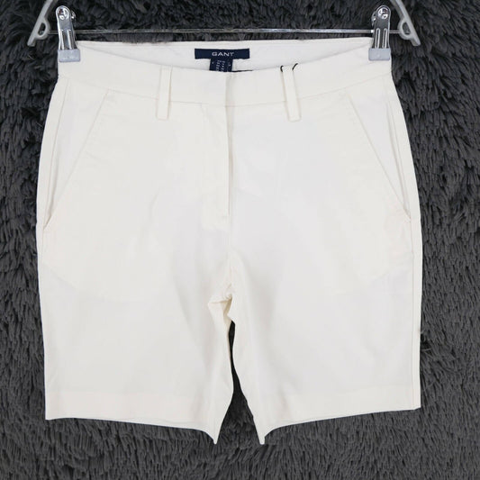 GANT White Satin Bermuda Shorts Size EU 34 UK 8 US 4