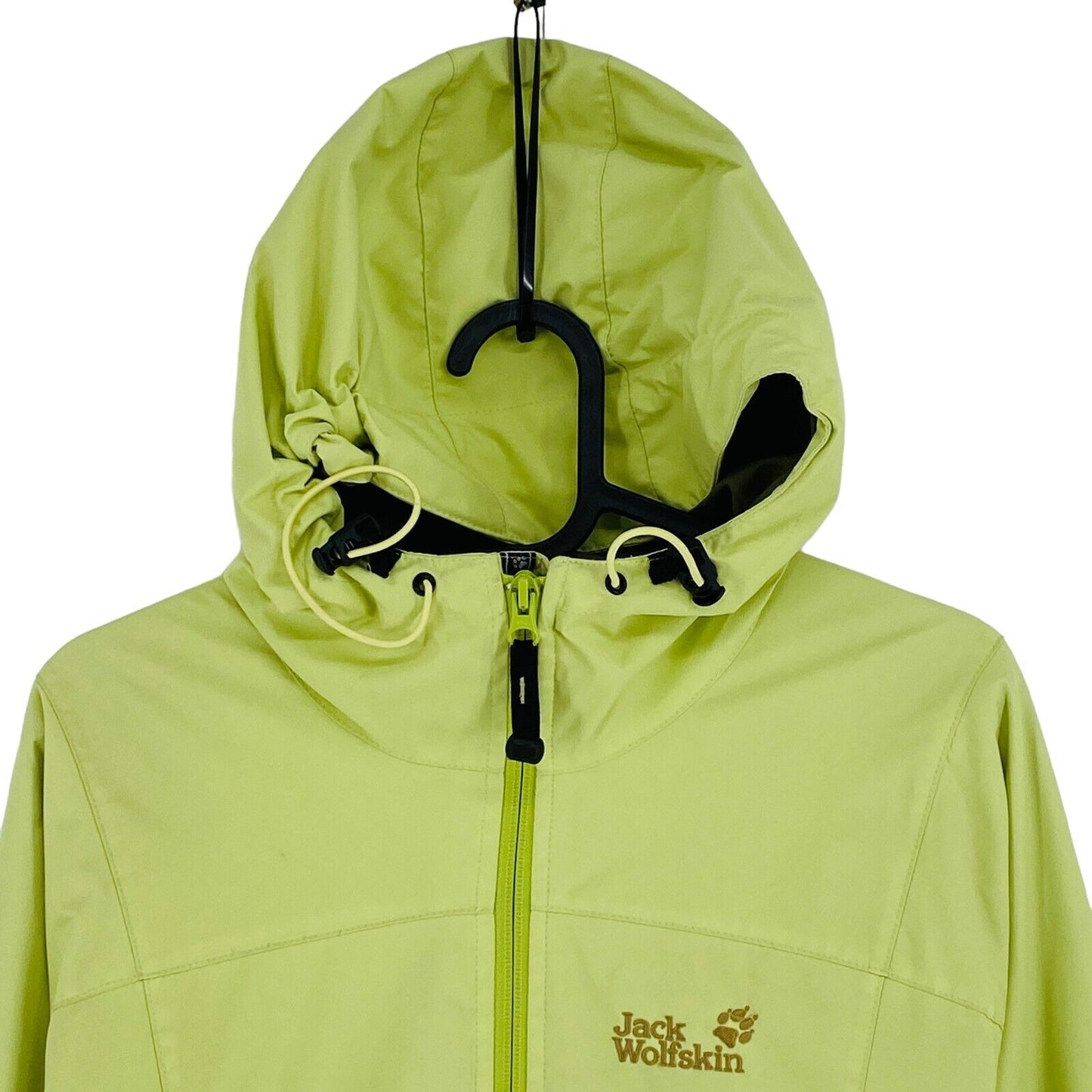 Jack Wolfskin Stormlock Hyproof Green Hooded Jacket Coat Size XS