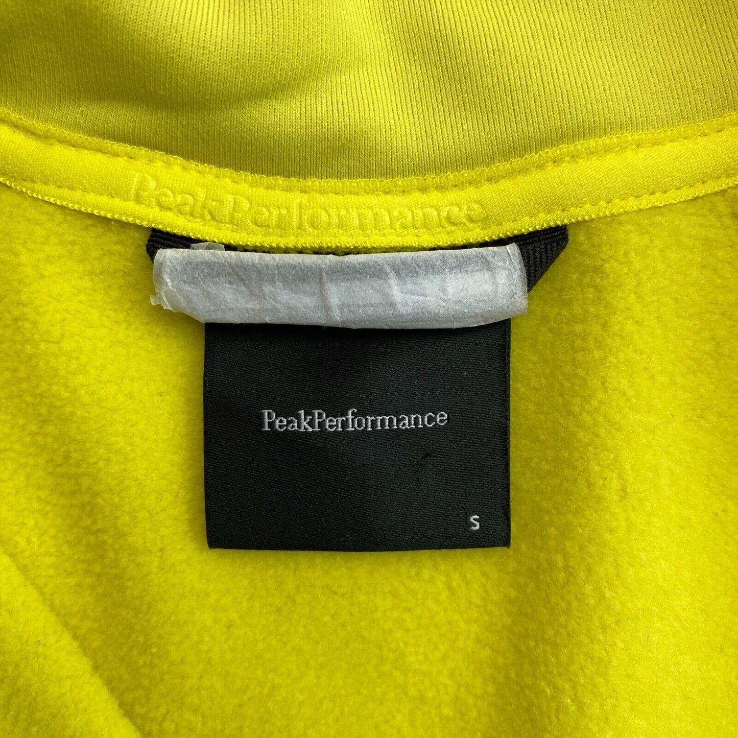 Peak Performance Yellow Rider Full Zip Pull Veste Taille S