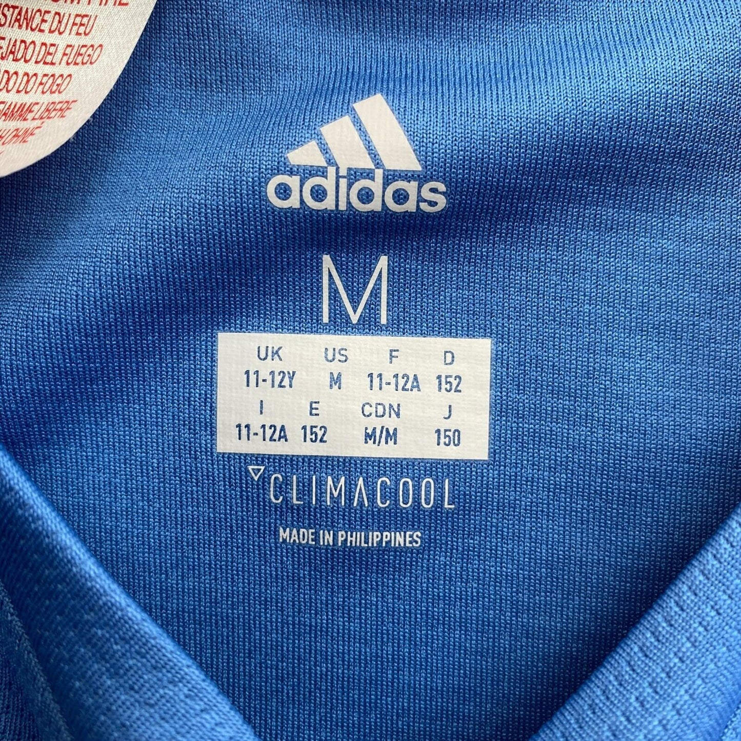 Adidas Climacool T-Shirt für Jungen, Rundhalsausschnitt, Blau, Größe 11–12 Jahre