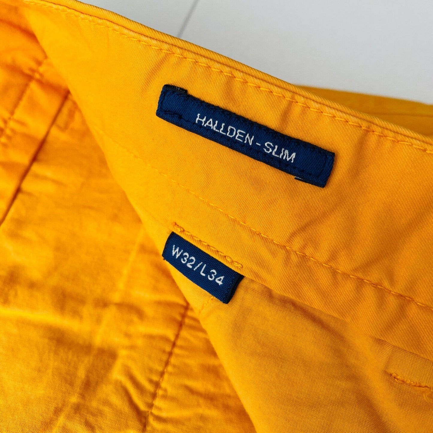 GANT Mens HALLDEN Orange Slim Fit Chino Trousers Size W32 L34