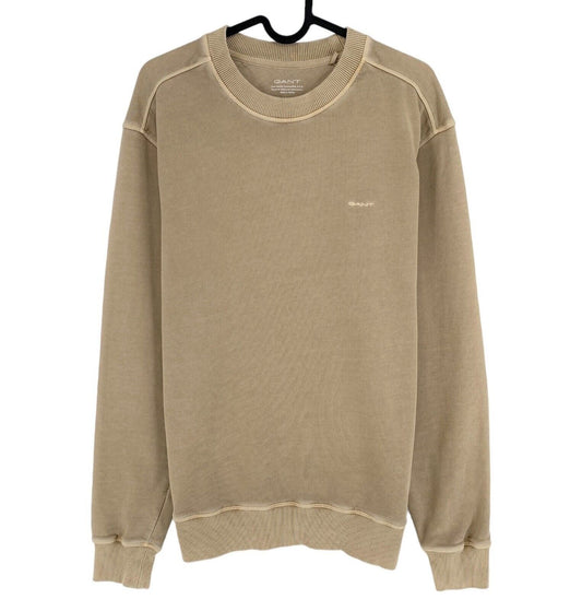 GANT Light Brown Sun Faded Crew Neck Sweater Pullover Size M