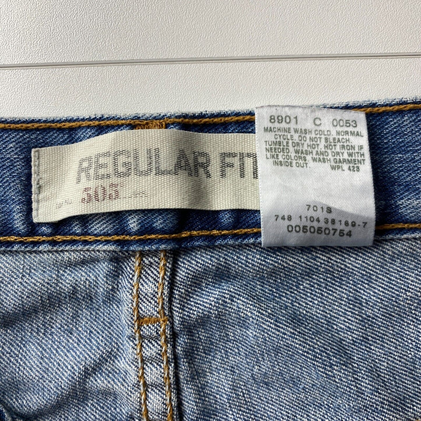 Vintage Levi's 505 Blue Regular Straight Fit Jeans W36 L30