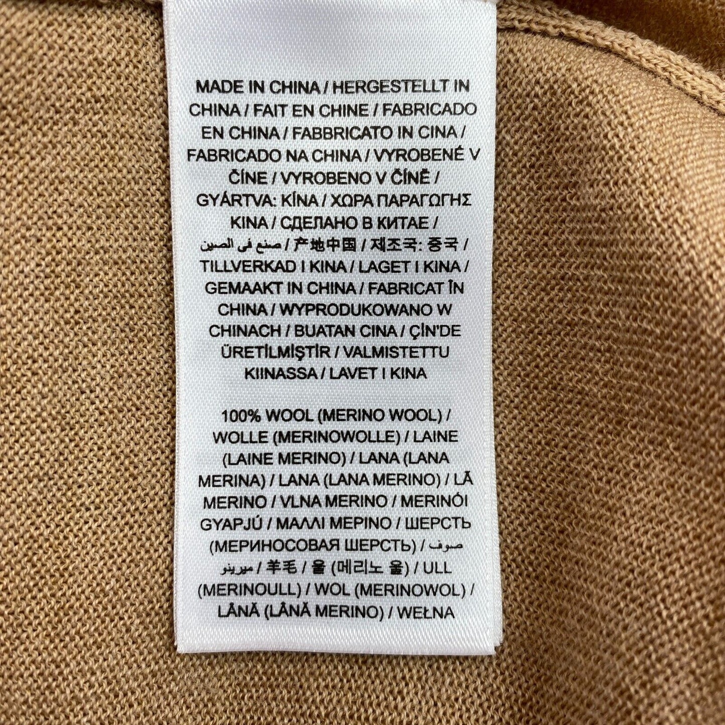 GANT, Braun, 100 % Wolle, Rollkragenpullover, Größe M