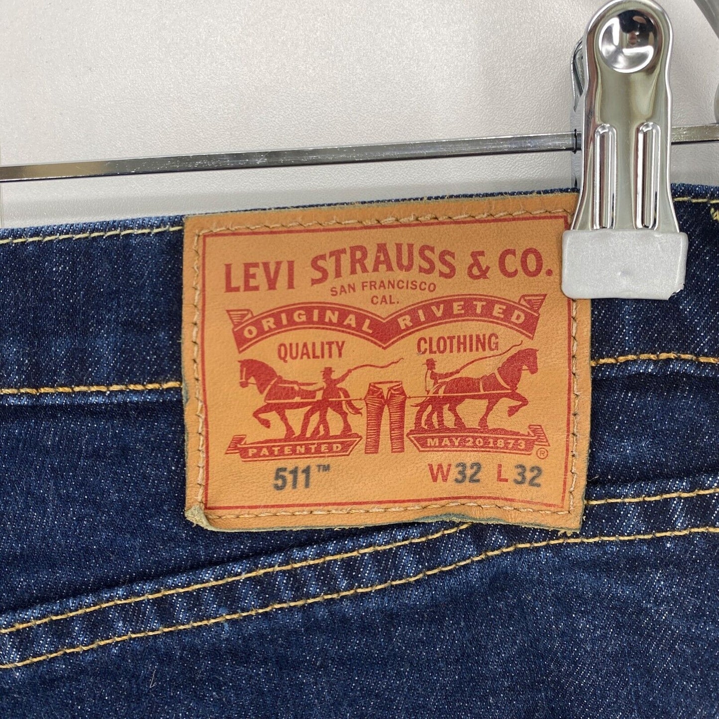 Levi's 511 Dark Blue Stretch Slim Fit Jeans W32 L32