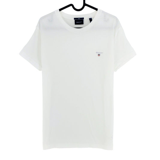 GANT White Original Slim Fit Crew Neck T-Shirt Size L