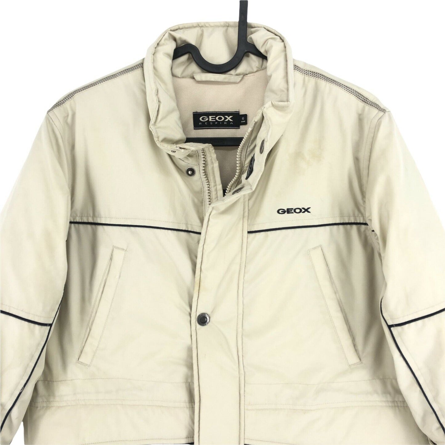 GEOX Beige Padded Puffer Jacket Size 6 Years