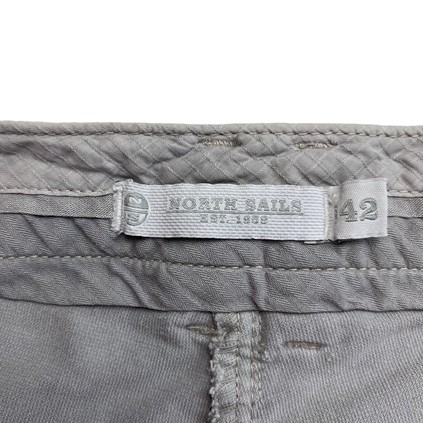 NORTH SAILS Grey Velvet Shorts Size EU 42 UK 14 US 12