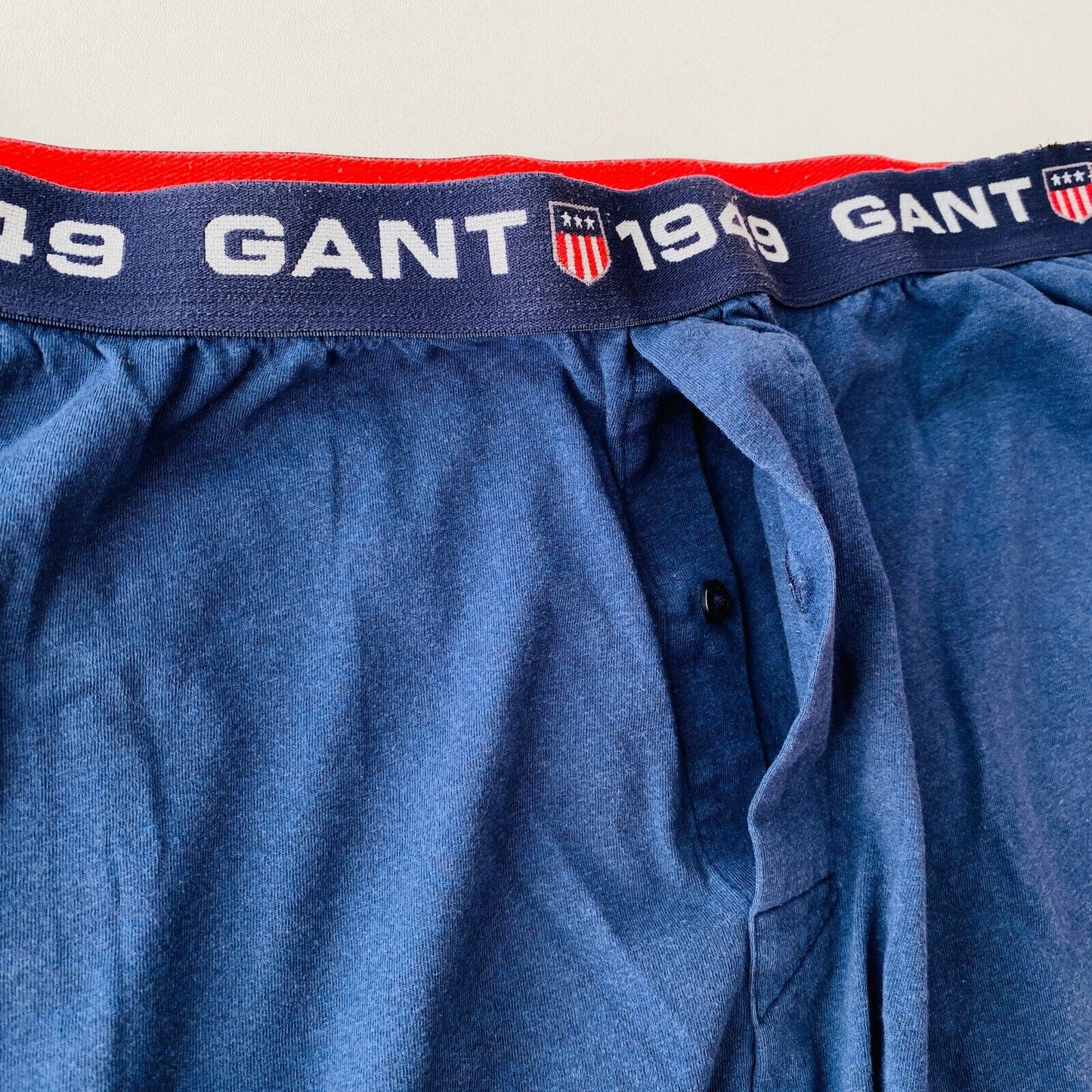 GANT Nightwear Mens Blue Regular Fit Sleeping Pajama Shorts Size M