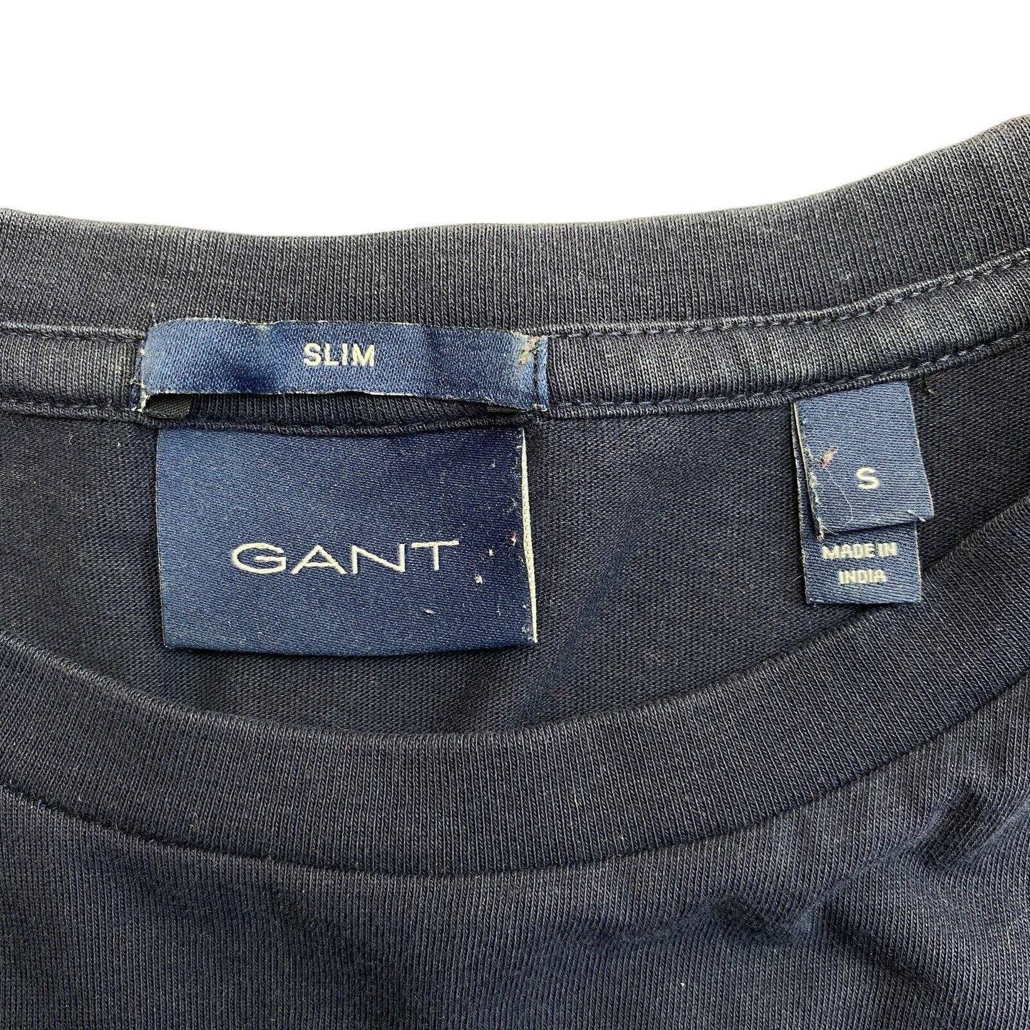 GANT Navy Blue Original Slim Crew Neck T-Shirt Size S