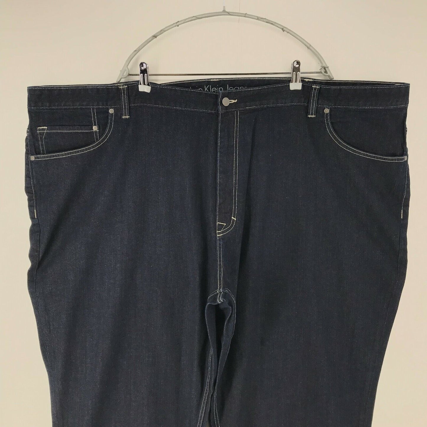 Calvin Klein Dark Blue Regular Straight Fit Jeans Size W38 W48 W58 L32