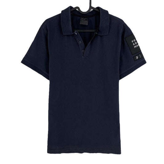 Peak Performance Navy Blue Tech Pique Polo Shirt Size L