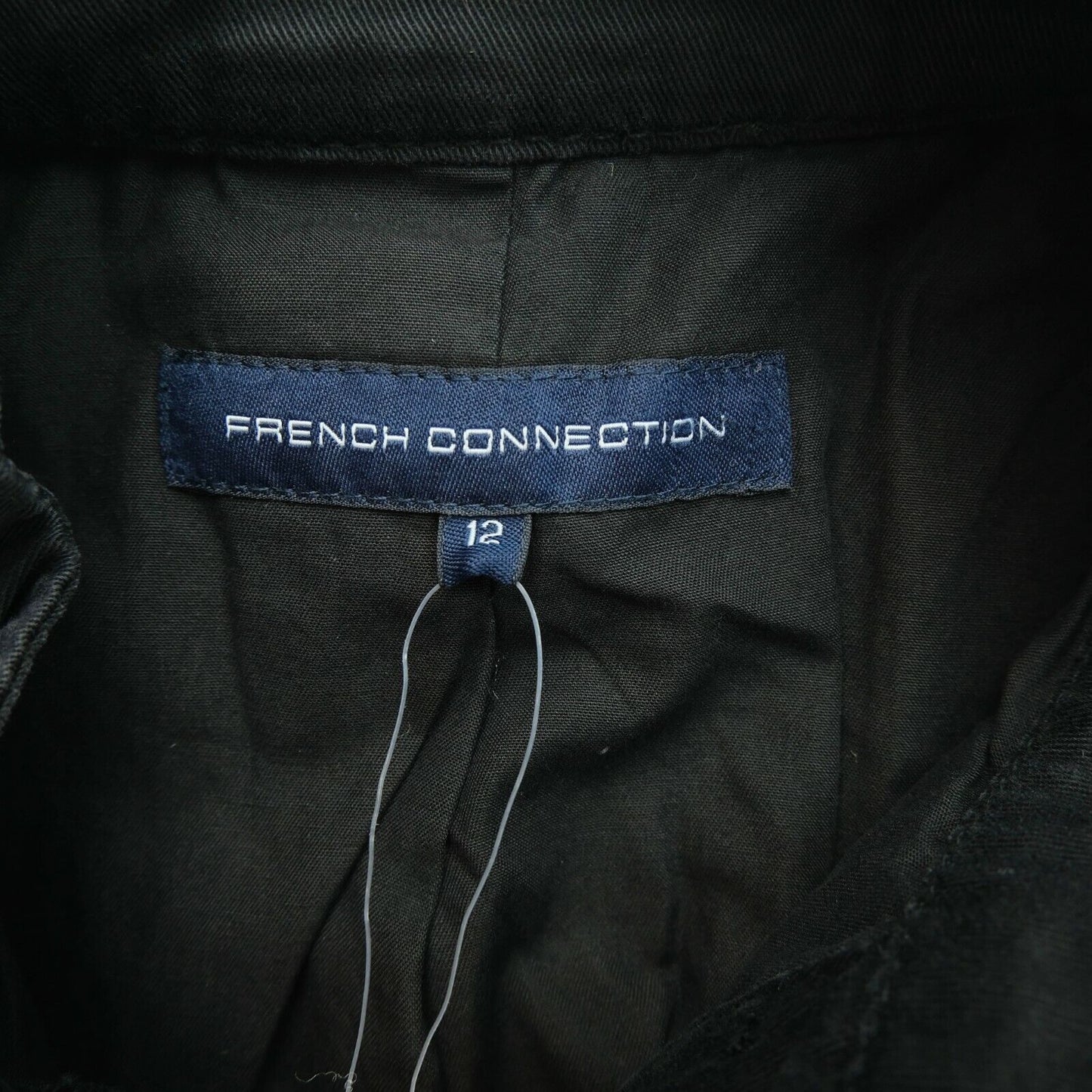 FRENCH CONNECTION Black High Neck Short Jacket Size 12 - M