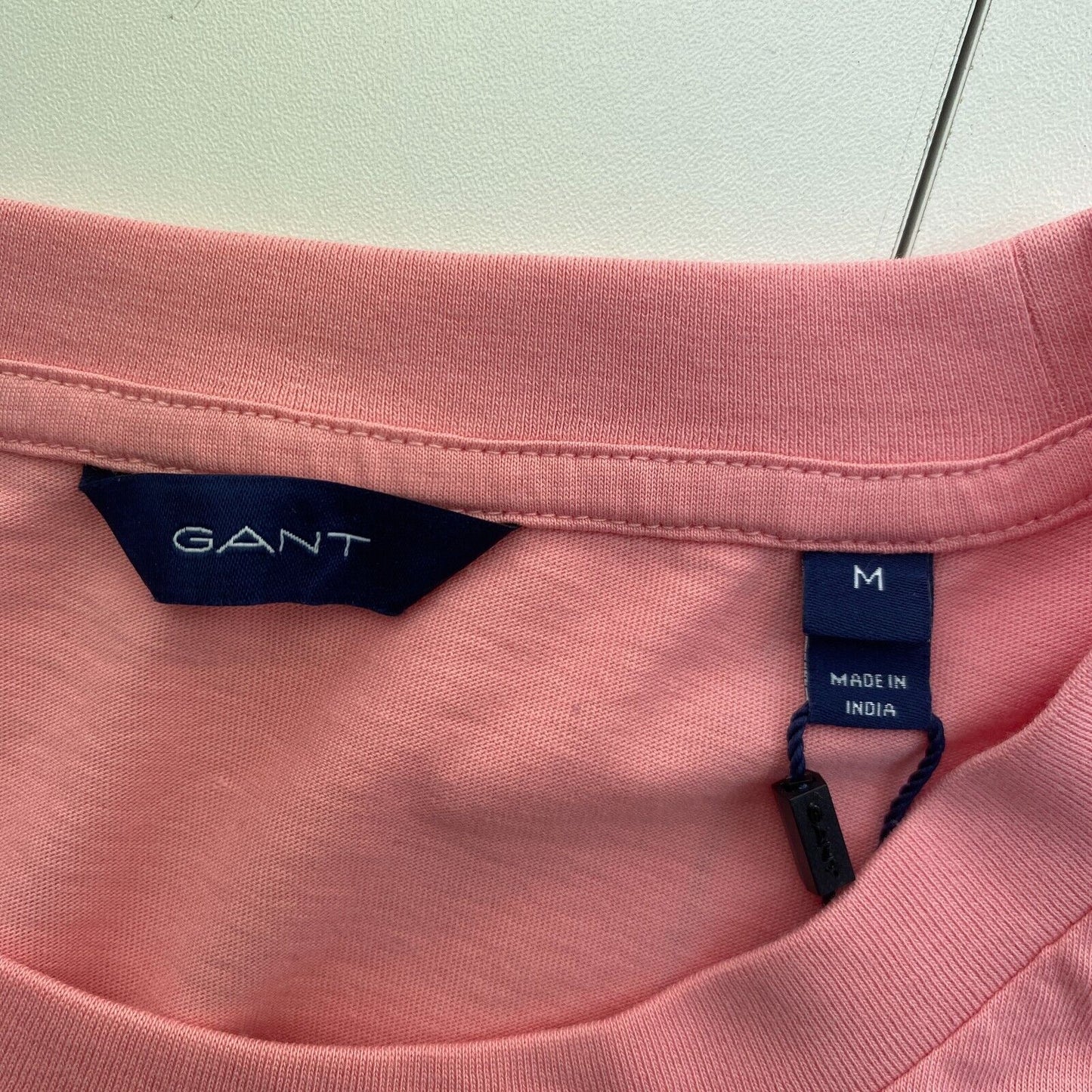 GANT Pink Tonal Archive Shield Crew Neck T Shirt Size M