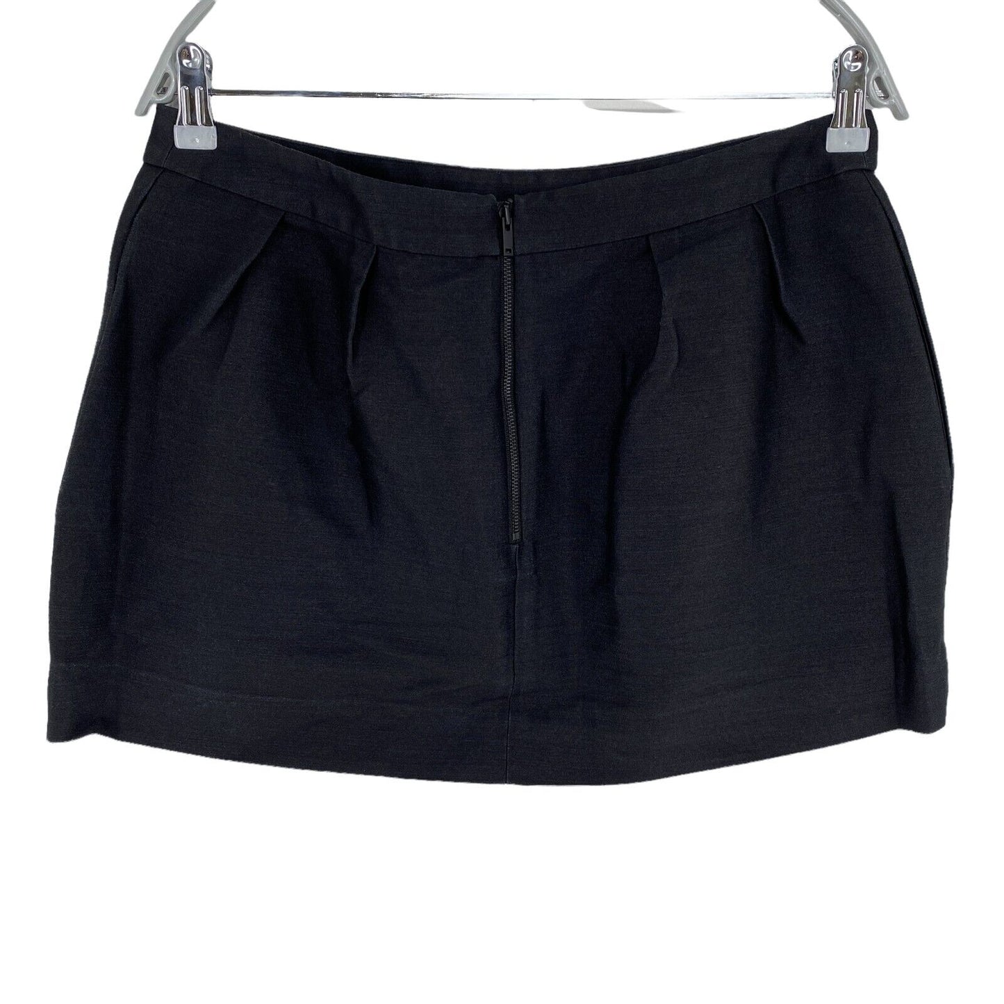 COS Black Cotton Blend Regular Fit Mini Skirt Size EU 40 UK 12 US 10