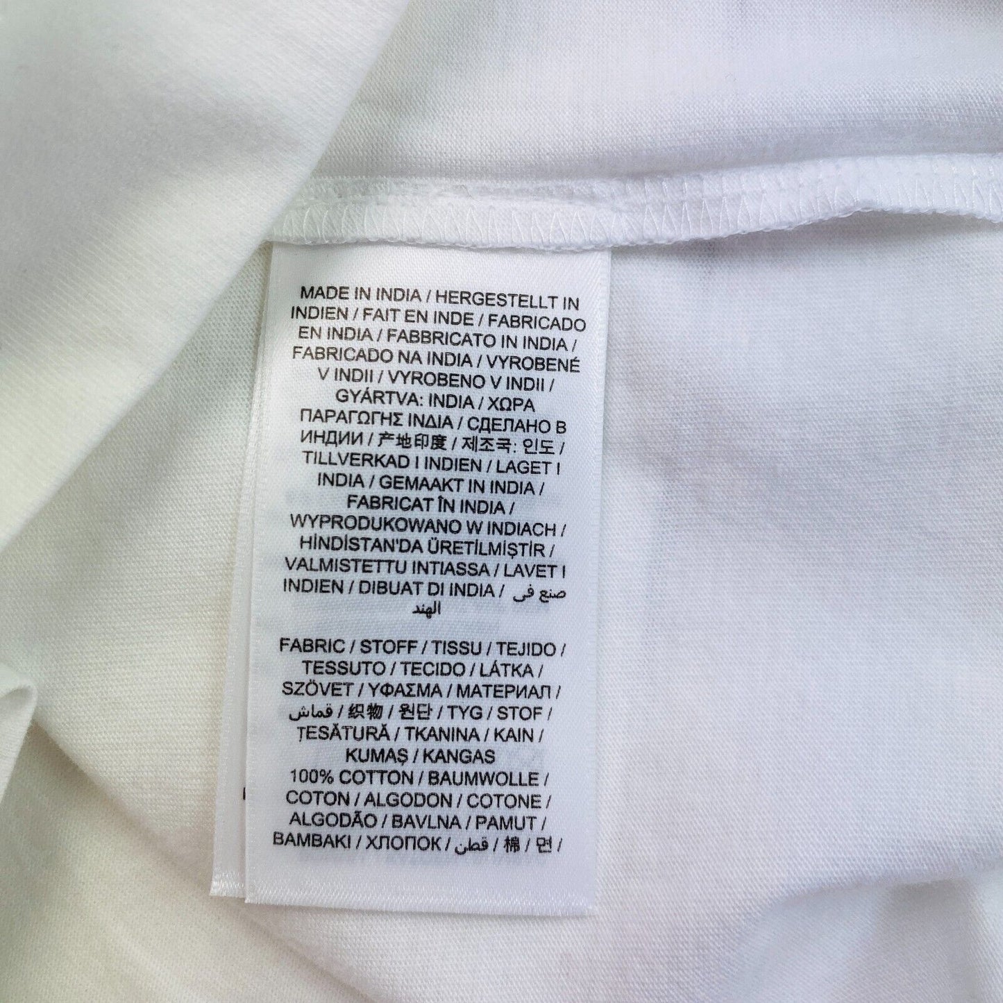 GANT T-shirt à col rond avec icône de corde blanche taille M