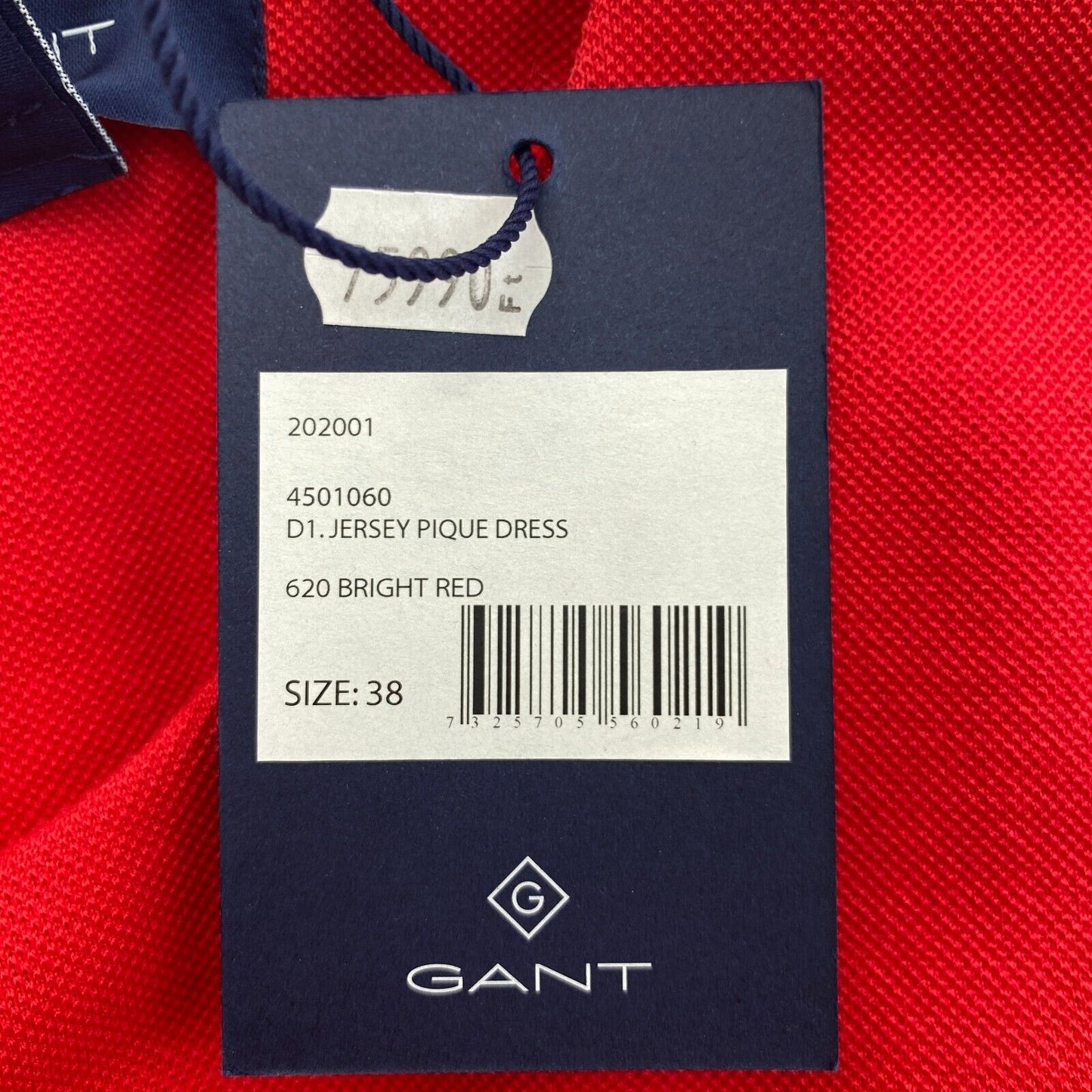 GANT Red Jersey Pique Dress Size EU 38 UK 10 US 8