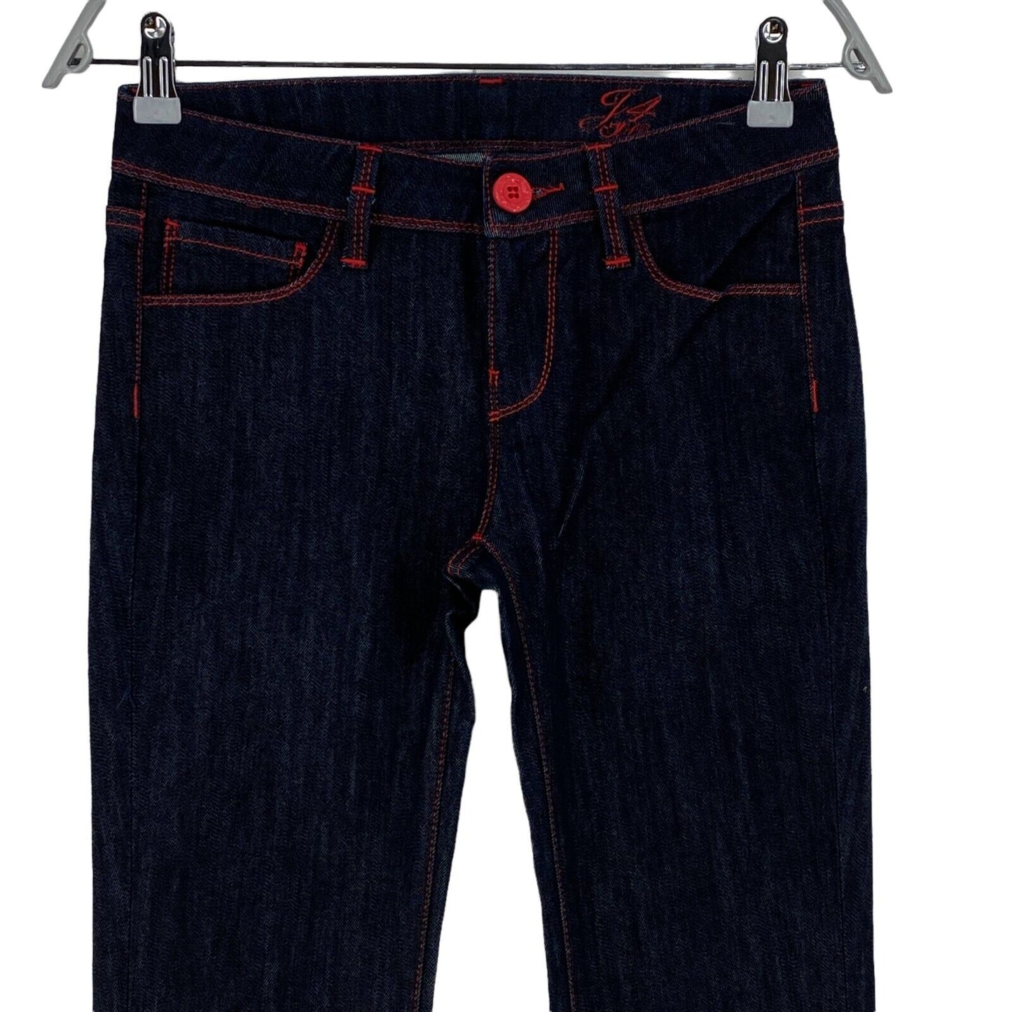 J4 ELISABETH, gerade geschnittene Jeans aus Baumwollmischung, Marineblau, Größe 25 W27 L34