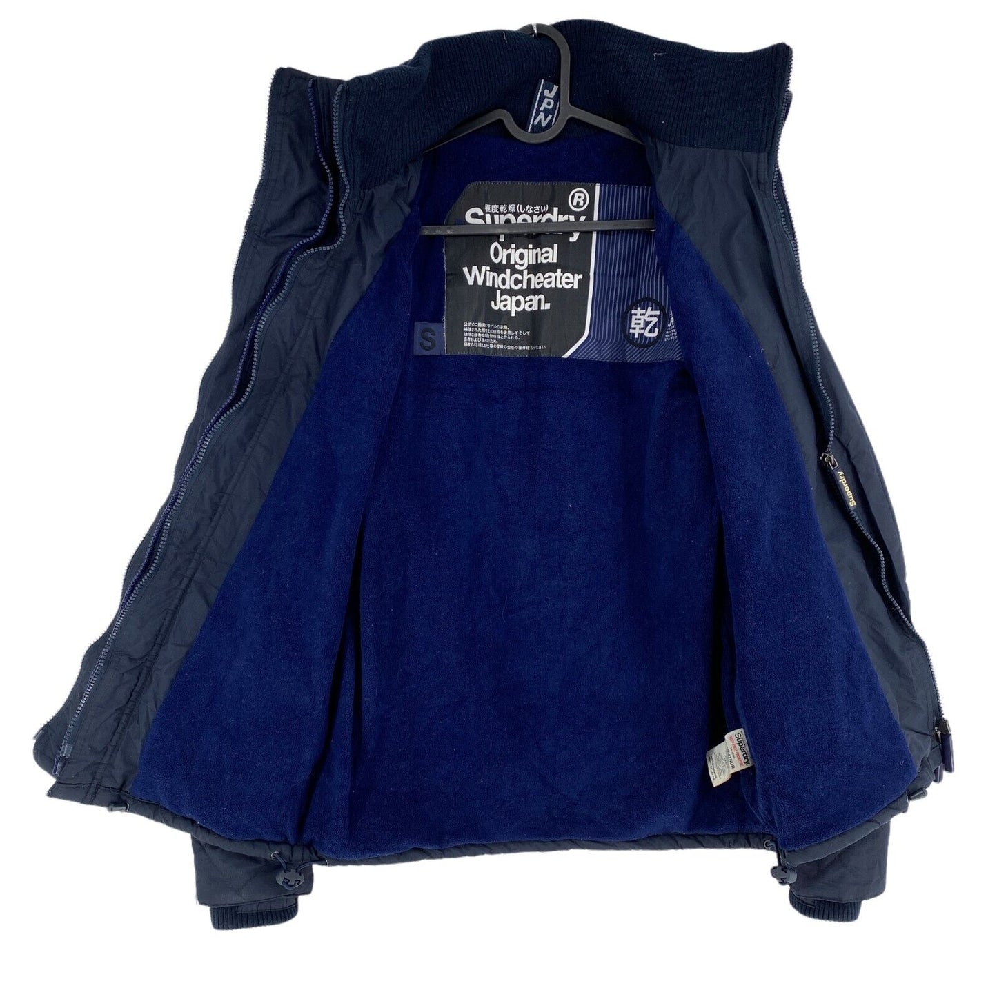 SUPERDRY Original Windcheater Marineblau Steppjacke Größe S