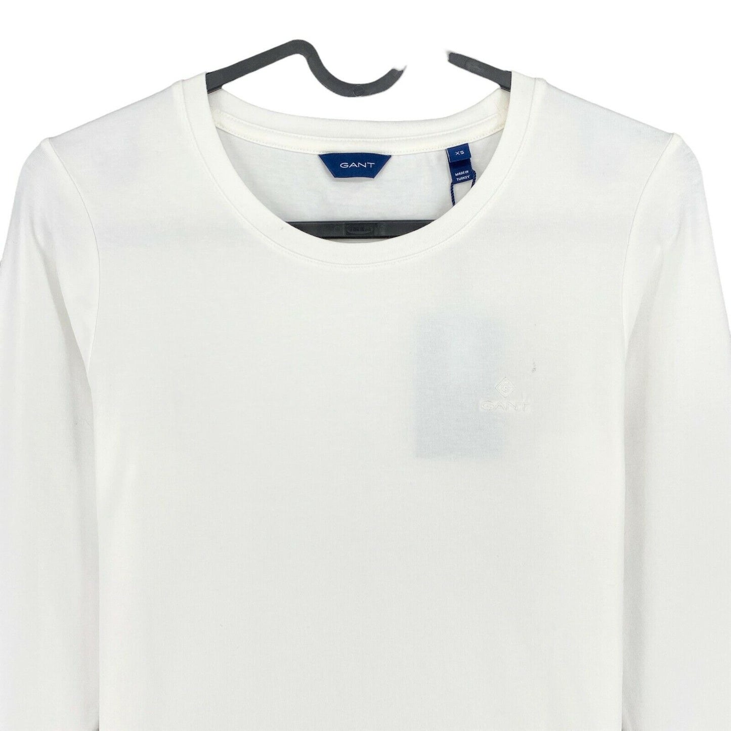 GANT White Long Sleeves Crew Neck T Shirt Size XS