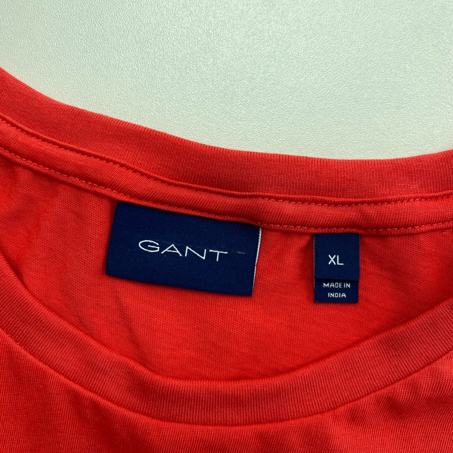 GANT Rot Original Rundhals-T-Shirt Größe XL